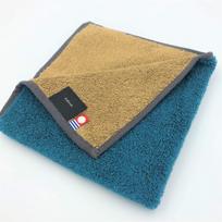 Imabari Towel Hand Japanese 34cm x Blue Tones and Natural Wall Made in Soft Suitable for Spa Kitchen Towel, Tradition, 35cm, (Indigo Colors), Japan,