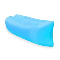 DurableAir Lazy Inflatable Sofa Bag Portable Camping Sofa Mattress Music Festival Recliner mėlyna