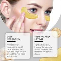 24K Gold Collagen Eye Patches Under Eye Masks for Dark Circle Eye Pad for Eye Bags Eye Gel for Puffy Eyes Hydrating Anti-Wrinkles Moisturizing-16pcs 1pc