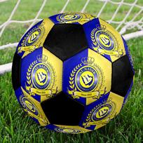 1pc Al-Nassr FC Soccer Ball Size 5 Indoor Soccer Ball Fashion Colorful Backyard Game - Great For Sports Fans Gift HE20