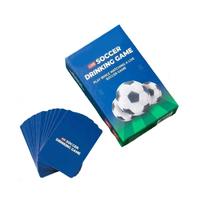 Live Soccer Drinking Game Card Set Play While Watching Soccer Matches Includes Multiple Cards for Group Entertainment and Party Fun One Size mėlyna