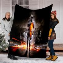 Cyberpunk Soldier  Blanket Soft Comfortable All Seasons Perfect Sofa Office Naps Trips Birthday Christmas Gift 80cm x 120cm