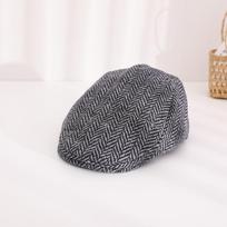 Vaikų Herringbone tvido plokščia kepuraitė Newsboy bereto kepuraitė Unisex Mažylis Vaikas Ivy Gatsby stiliaus plokščia kepuraitė Vilnos plokščia kepuraitė 2-5 metų One Size pilka