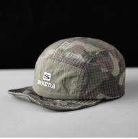 Summer 5-Panel Plaid Quick-drying Flat-brimmed Camouflage Baseball Hat Men Women Fashion Trend Versatile Soft Short Brim Sun Hat 56-58cm pilka spalva