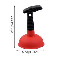 Sink Suction Cup Drain Plunger Sink plunger short handle mini  sink  bathroom drainage pipe Toilet Bathtub Sink dredging tool Random Color