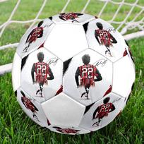 Kaka Printed Size 5 Soccer Ball, Machine-Stitched PVC, Durable & High Bounce, All Ages Fit, fan merchandise, matches & outdoor use.