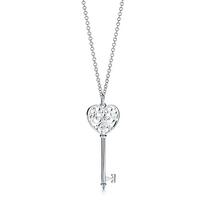 TIFFANY &CO. Love Hollow 925 Silver Necklace Men and Women Couple Style Silver 35505865-Silver 16 sidabras