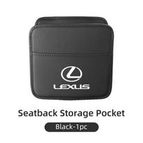 QOMBP1 Car Seatback Organizer Leather Tools Storage Bag Accessories For Lexus UX250h RX450h CT200h RX400h NX300h RX350 RX300 GX470 IS35