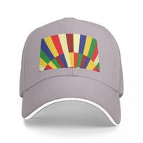 Mid-Century 60S 70S Retro Rainbow Sun Baseball Cap Golf Fishing Cap Snap Back Hat Tea  Women'S Beach Outlet Men'S
