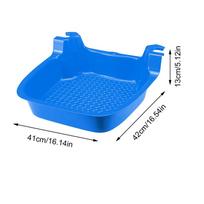 Pool Foot Bath Weather-Resistant Non-Slip Footbath Pool Foot Bath Basin for Spa Beach Outdoor Home Salon Professional Post-Swim mėlyna
