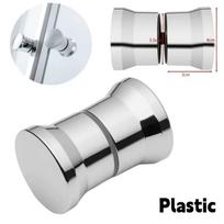 Aluminum Door Handles Double Sided Pull Replacement Parts Shower Glass Door Handle Durable Sliding Shower Doors Knob
