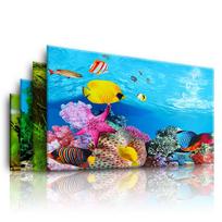 Plakatas Akvariumas Lipnus rezervuaras Fono dekoras Namų apdaila Fono vandenyno lipdukas Žuvis 30*42cm