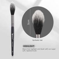 BEILI Black Long Handle veido makiažo šepetėliai Highlighter Synthetic Beauty Brush