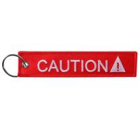 CAUTION DIVER Spausdinti siuvinėjimas Tag Keychain Raktų pakabukas Raktų pakabukas Dovana yellow