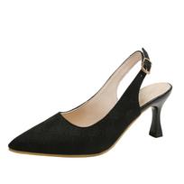 Designer High Heels Sandals Women Summer Pointed Toe Ankle Straps Pumps Woman Plus Size 42 Thin Heeled Party Shoes 35