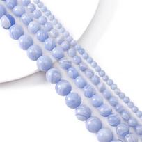 Natūralaus akmens raudonos violetinės juostelės karoliukai apvalūs laisvi karoliukai papuošalams gaminti 6mm 65pcs