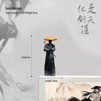 Free Shipping: Mystical Martial Arts Console Decor - Journey Through the Jianghu
