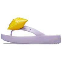 Crocs Classic Cloud Bow Flip Flops Women Footwear Purple 210182-530 37-38 yellow