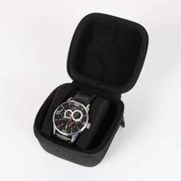 1/2/3/5/6/10 Slot Watch Travel Case,Hard Watch Roll, Travel Watch Organizer Case with Form-Fitting Pillow, Red Microfiber Lining