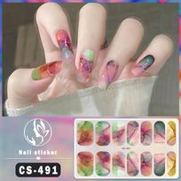 Waterproof Gel Nail Polish Film Stickers with Jumping Color Effects CS491