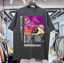 Kanye West Graduation graphic charcoal color unsiex Tshirt for men women Unisex T-Shirt XL