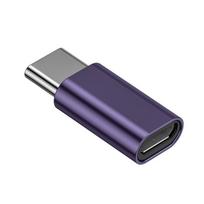 Metal Microed USB Female to Type C Male Adapter Seamlessly Device Connection for Travel Professional violetinė