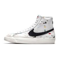 Nike Blazer Mid '77 Dažų Taškeliai GS Balti Balti Baltymai Juodi DJ2618-100 37.5 white