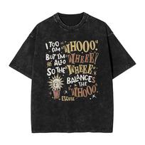 Vintage Washed T Shirt Clair Obscur Expedition 33 Game Simple T-Shirts  Fashion Tee Shirt for Male Summer Clothing S