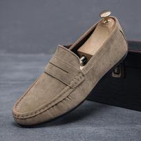 Loafers Vyriški Minkštais padais Beanie Batai Ne zomšiniai Vyriški vairavimo laisvalaikio batai Vyriški 39