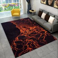3D ugnikalnio lavos magmos kilimas didelis, kilimas svetainei, miegamajam, sofai, prie durų dekoracija, neslystanti kilimėlis vaikų žaidimams, dovana 40x60cm