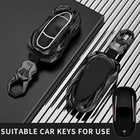 Fit Fo Tesla Car Key Case Ring  Pop Holder Cover Chain Model 3 Ysx Model S Model X Model Y