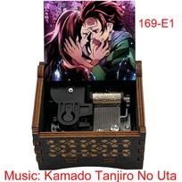 Sankyo Handmade Music Box Wind-up Kamado Tanjiro No Uta Nezuko  Birthday Fans Gift with Decorative Value (Beige,Small) smėlis