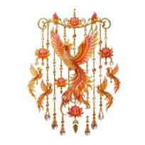 jijijing Hummingbird Wind Chime, Chimes for Outside, Stained Glass & Crystal Sun Catcher Windchime, Colorful Bird Yard Decorations Outdoor, C