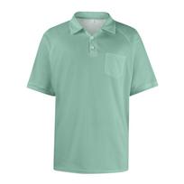 Men's Classic Fit Shirt with Pocket, Short Sleeve, Cotton , Casual and Comfortable XXXL žalia