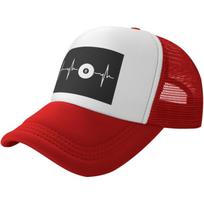 Billiards Ball Heartbeat Trucker Hat Breathable Mesh Snapback Cap Casual Outdoor Sun Hat XS（old）