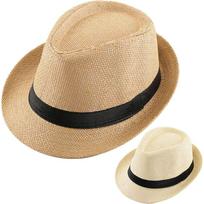 2-Pack Unisex Short Brim Summer Trilby Panama Sun Hats United States