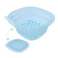 Foldable Face Ice Bath Bowl Built-in Ice Tray Skincare Washbasin Face Dipping Bowl  Beauty Tools žalia