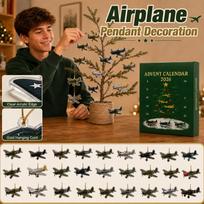 24pc Advent Calendar 2026 Military Aircraft Series Collectible Plane Ornaments Countdown Calendar Set for Holiday Decoration and Display One Size