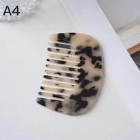 Small Marbled Acetate Hair Comb Retro Scalp Massage Hairdressing Comb for Girls Salon Home Daily Hair Care A4