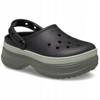 Saboti Crocs Classic Stacked Clogs, Black, 42-43 EU, Comfortable Lightweight Unisex 41-42 juoda