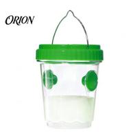 Chemical-free Insect Trap Outdoor Solar Wasp Trap, Hanging Waterproof Hornet Bucket, Reusable Yellow Jacket with LED Light, Catcher for Garden