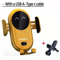 Automatic Clamping Infrared Induction Car Wireless Charger  Stand for IPhone 11 12 13 14 Pro Max Samsung Galaxy S20 21 Plus