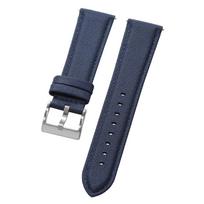 20mm 22mm Sailcloth Watch Strap Men Women Waterproof Nylon Watchband Quick Release Sport Wristband for Omega for Blancpain Belt 20mm&Silver Buckle mėlyna