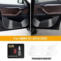 For BMW X1 F48 2016-2020 TPU Car Door Anti Kick Pad Protection Stickers Inner Side Edge Film Front and Rear Door Side Panel Pad