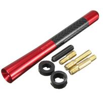 Automobiliai Automobilių Dalys Antena Trumpa FM Radijo Pluošto Antena Automobilio Stilius 12cm Anglies Universalus raudona