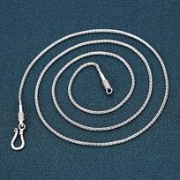 Tikri solidūs S925 sidabriniai papuošalai retro stiliaus rankomis austi 1,5 mm madingi kanapinių virvių vyriški ir moteriški karoliai 45cm
