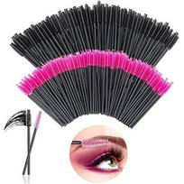 200 vienkartinių vienkartinių blakstienų tušo šepetėlių antakių makiažo aplikatorių šepetėlių rinkinys 20x12x2cm pink
