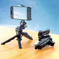 „Selfie Stick“ telefono trikojo išplečiamas išmaniojo telefono trikojo stovas, pasukamas 360 laipsnių juoda