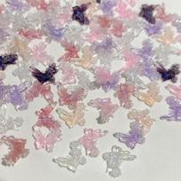 30vnt. „Pasidaryk pats“ nagų dailės dekoracijos 3D drugelis gėlė papuošalai nagų grąžtas Aurora derva drugelis blizgučiai rožė nagų deimantas manikiūro dizainas gray