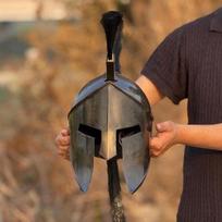 movie king Leonidas Helmet  King of Sparta Leonidas Black Medieval knight blackened  Best Gift For Him